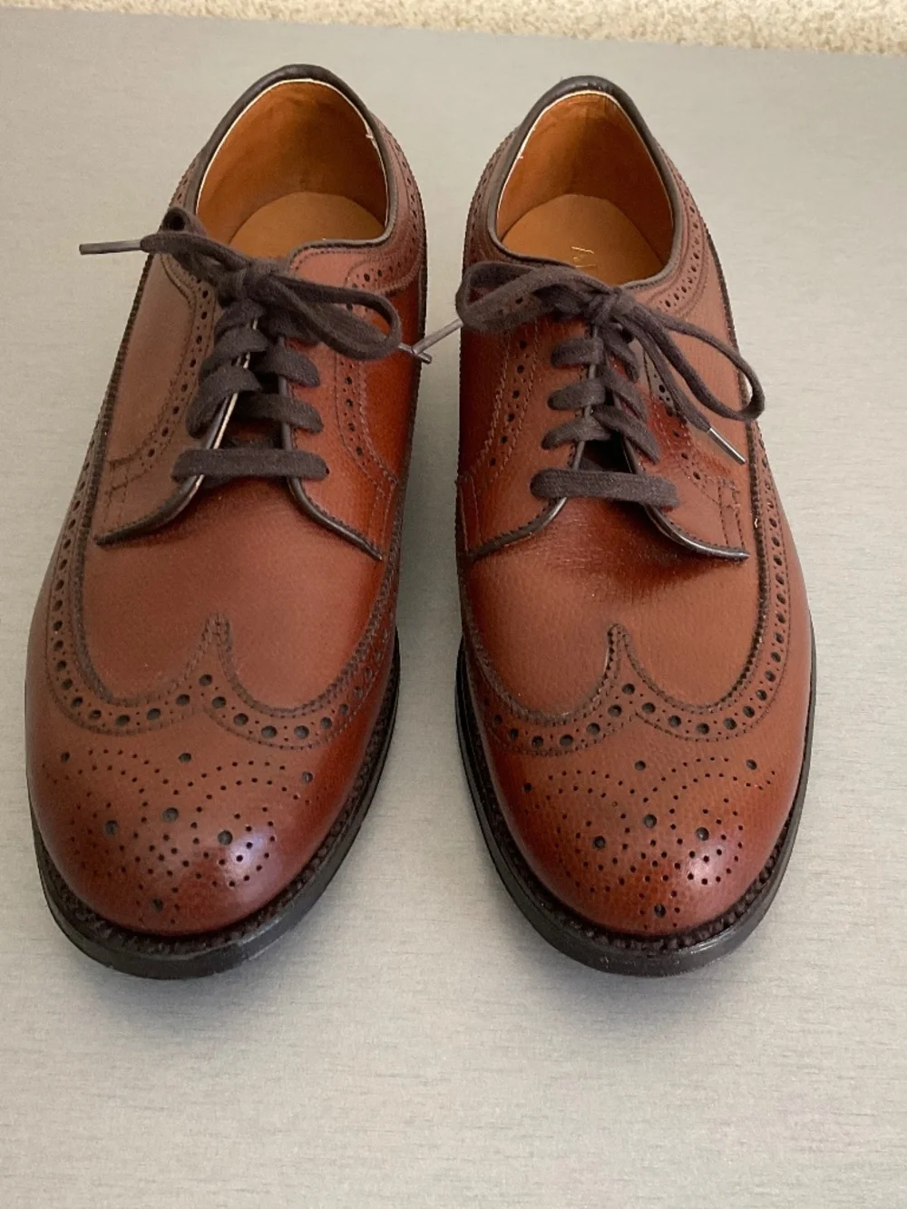 Alden new brown leather shoes